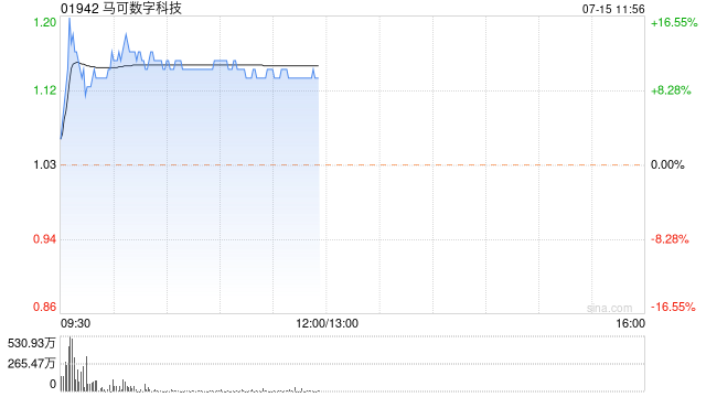 马可数字科技现涨逾10% 拟通过中保科创扩展其保险中介服务  第1张