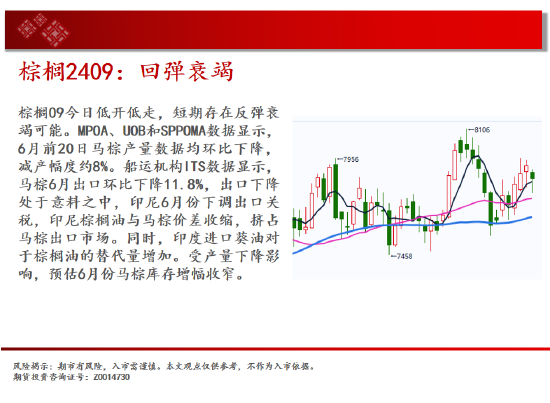 中天期货:棕榈回弹衰竭 白银承压大跌  第13张