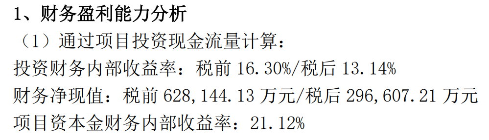 380亿能源巨头大动作：广汇能源总市值381亿元、账面资金35亿，拟164.8亿投建煤炭项目税后收益率将达13.14%  第1张