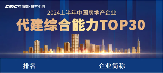 远洋建管上榜「中国房地产企业代建综合能力TOP30」  第1张